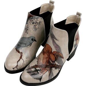 ✨DOGO Ankle boots Women Black Vegan Leather and Handmade Heeled Chelsea Boots